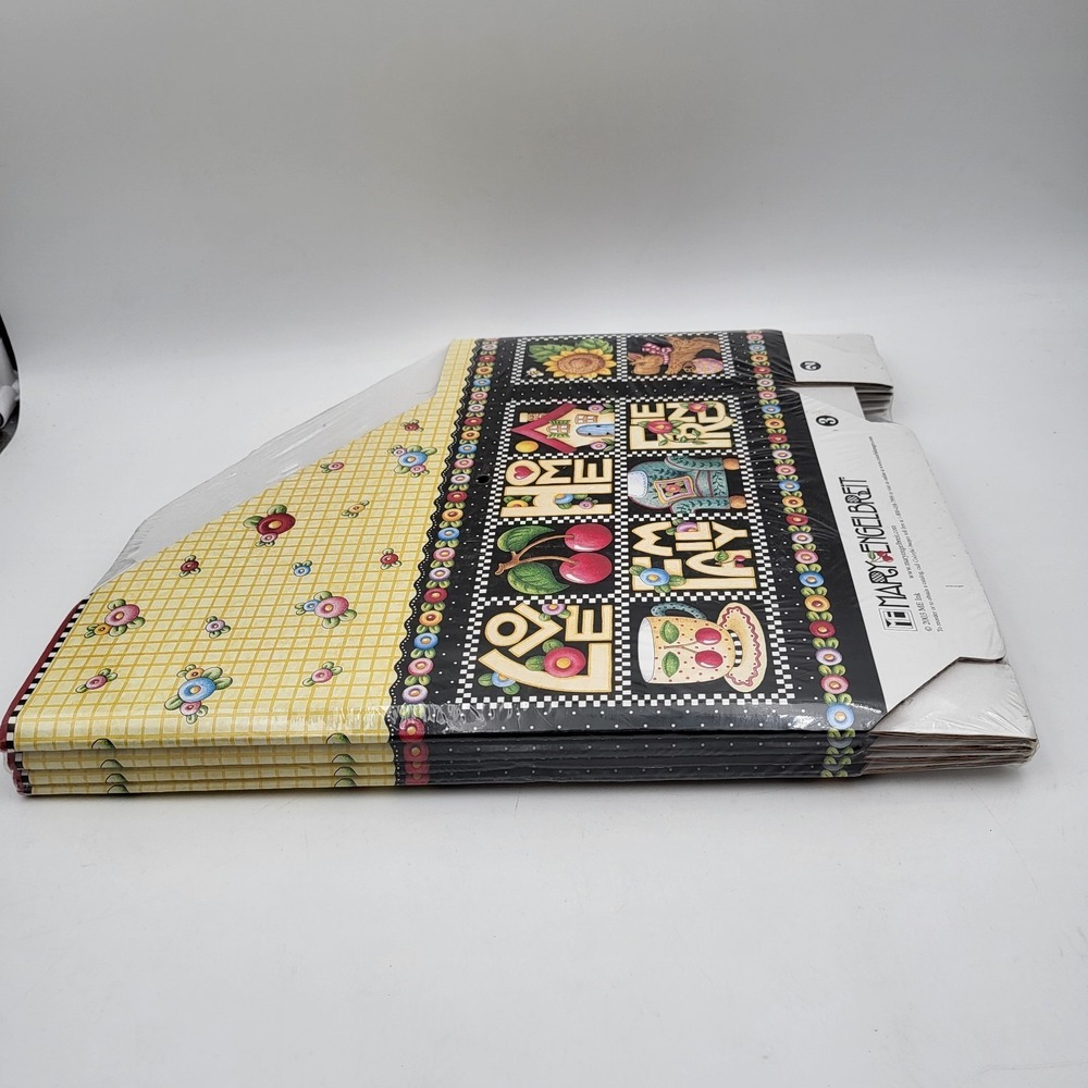 4 pcs Mary Engelbreit Magazine Paper File Holders Cardboard Box-New Sealed! - Picture 2 of 6